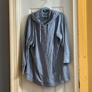 Moving Sale - Blue Thermal Shirt Womens with hood (3xl)